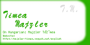 timea majzler business card